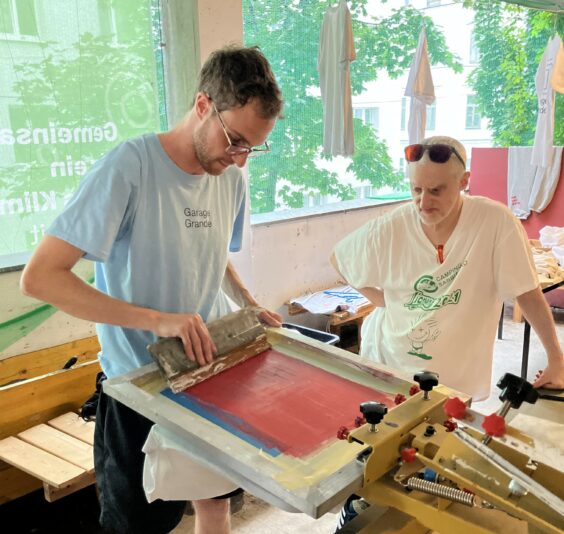 Upcycling durch Siebdrucken